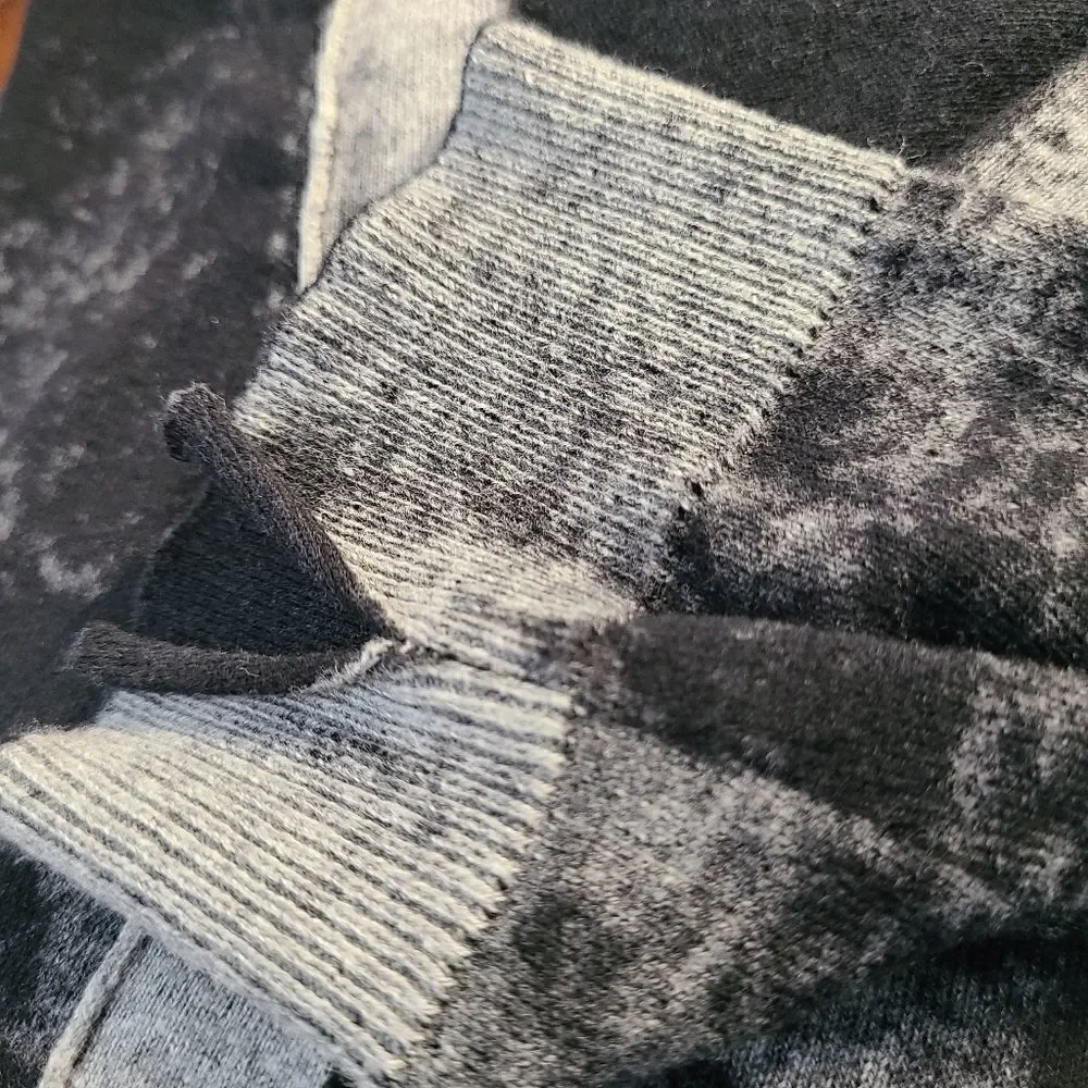 Michael Stars Black & Gray Button Front Cardigan Sweater 100% Cotton -  Size 2